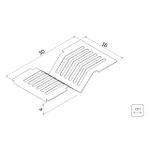Escorredor de Pratos em Aço Inox 300MM