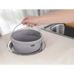Lixeira de Embutir Clean Round em Aço Inox com Balde Plástico 5 L    Tramontina