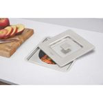 Lixeira de Embutir Clean Square em Aço Inox com Balde Plástico 5 L