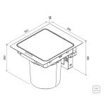 Lixeira de Embutir com Sensor Next Black Matte 5 L Tramontina 