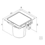 Lixeira de Embutir com Sensor Next em Aço Inox com Balde Plástico 5 L Tramontina 