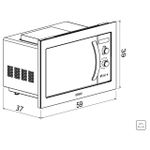 Micro-ondas Tramontina de Embutir Glass Cook 60 25 L Preto 8 Funções