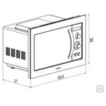 Micro-ondas de Embutir Inox 60 25 L Inox 8 Funções