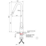 Misturador Monocomando Tramontina Graceful em Aço Inox