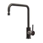 Monocomando Angolare com Bica Articulada PVD Black