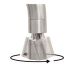 Monocomando Angolare com Bica Articulada PVD Black