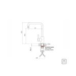 Monocomando Angolare com Bica Articulada PVD Black