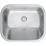 Tanque de Encaixe Hera 34 L em Aço Inox Acetinado 50x40 cm