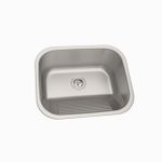 Tanque de Encaixe Hera 34 L em Aço Inox Acetinado 50x40 cm