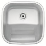 Tanque de Encaixe Hera Compact 25L Aço Inox Acetinado 40x40cm