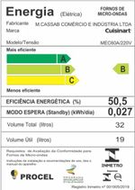 Micro-ondas Cuisinart, Forno e Grill Digital 60cm 220V Casual