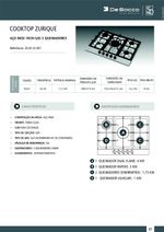 Cooktop De Bacco Zurique Aço Inox 70CM