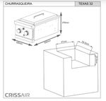 Side Burner Texas 220v Para churrasqueira Crissair 