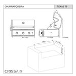 Churrasqueira a Gás BBQ Texas 750