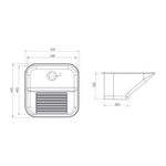 Tanque Monobloco de Embutir 25 Litros Acetinado