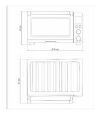 Forno Elétrico Smart em Aço Inox 9 Funções 22 Litros 127v