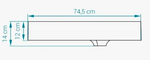Cuba Lavatória Arles D Duramatt Fosco Acetinado Branco Suspensa