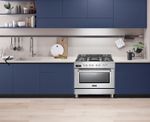 FOGÃO ELANTO PROFESSIONALE - 5 QUEIMADORES FORNO ELÉTRICO 90CM