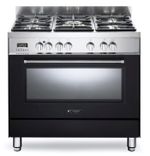 FOGÃO ELANTO NERO ARGENTO 5KW DF FORNO ELÉTRICO 90CM 5 QUEIMADORES
