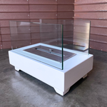 Lareira Ecológica Design Collection 1500 Acetinado Com Base Off-White