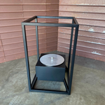 Lareira Ecológica Round Loft 2000G  Acetinado Com Base Preto Microtexturizado