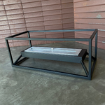 Lareira Ecológica Loft 3000  Acetinado Com Base Preto Microtexturizado