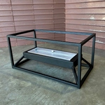 Lareira Ecológica Loft 2000  Acetinado Com Base Preto Microtexturizado