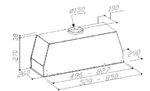 COIFA ELANTO NERO ARGENTO - BUILT IN 90CM 220V
