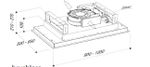 COIFA ELANTO PROFESSIONALE - BUILT IN TETO 90CM 220V