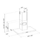 COIFA ELANTO PROFESSIONALE - PAREDE INOX 90CM 220V