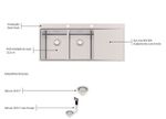 Cuba de Sobrepor Smooth 2C 34 EX Aço Inox 116x52 cm com 2 Cubas Tramontina 