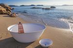 SABBIA BANHEIRA PARATY - DURAMATT FOSCO ACETINADO BRANCO - VALVULA CLICK CROMADO