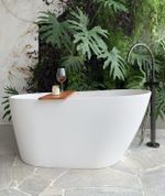 SABBIA BANHEIRA ILHEUS - DURAMATT FOSCO ACETINADO BRANCO - VALVULA CLICK CROMADO