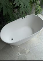 SABBIA BANHEIRA ILHEUS - DURAMATT FOSCO ACETINADO BRANCO - VALVULA CLICK CROMADO