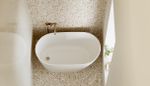 SABBIA BANHEIRA ILHEUS - DURAMATT FOSCO ACETINADO BRANCO - VALVULA CLICK CROMADO