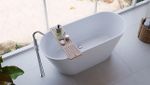 SABBIA BANHEIRA ALAGOAS - DURAMATT FOSCO ACETINADO BRANCO - VALVULA CLICK CROMADO