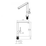 Misturador 200 Monocomando Inox