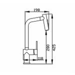 Misturador 500 Monocomando Black Debacco