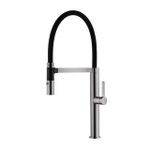 Misturador Monocomando Gourmet com Ímã - Aço Escovado Lexxa