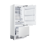 REFRIGERADOR ELANTO NERO ARGENTO - COMBINADO EMBUTIR REVESTIR 30' ICE MAKER 480L 220V