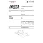 COOKTOP ELANTO ARTIGIANO INOX - 60CM 4Q GÁS MC 4KW