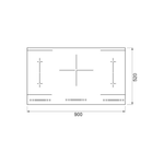 Cooktop  Debacco de Indução 5 zonas 90cm 10800 W 220 V