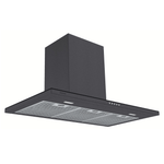 Coifa Slim Wall 90CM Black Steel 220V