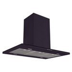 Coifa de Ilha Slim Isla 90 Black Steel 90 cm