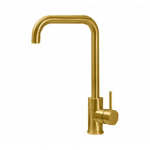 Misturador Monocomando para Cozinha Bica Alta Giratória Gold Matte