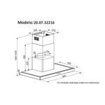 Coifa Barcelona De Parede 60CM 220V