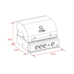 CHURRASQUEIRA PREMIUM GAS CUISINAR T ARKTON 3Q BB 65CM IV