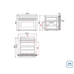 Forno Combinado com Micro-ondas Epic T smart 60 F10 35 L Glass Black Series Tramontina