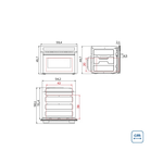 Forno Combinado com Micro-ondas Epic T smart 60 F10 35 L em Aço Inox
