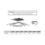 Cooktop Indução Cuisinart 5z 90cm Cuisinart Arkton Advanced